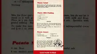 Ministry of Food No. 3 - Potatoes #ww2 #food