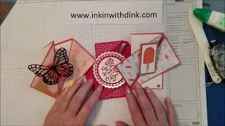 Diagonal Gate Fold Card - Make a card week 20