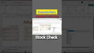 Stock Check Ker na sikho #stock #howtostock #closing #excel