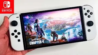 Fortnite Chapter 4 Nintendo Switch OLED Gameplay