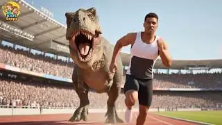 Dinosaur Games | Dinosaurs vs Human 🦕🏃&zwj;♂️🍖