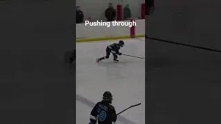 Pushing through the defense #chicago #hockey #icehockey #sports #youthsports #wintersports