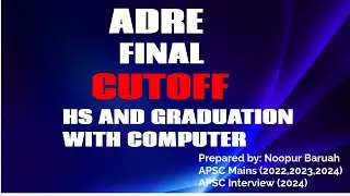 ADRE FINAL CUTOFF I EXPECTED ADRE FINAL CUTOFF I APSC SORTED