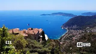 🇫🇷 &Egrave;ZE - Medieval Village & Exotic Gardens - 4K Walking Tour