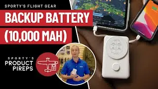 Flight Gear MagSafe Backup Battery - 10,000 mAh Battery for iPad, iPhone, GoPro, Sentry