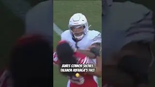 This is a CRAZY altercation between James Connor & Talanoa Hufanga 👀 #49ers #cardinals