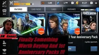 Star Wars Force Arena General Grievous 4x4 and 1 Year Anniversary Pack Openings!!!!