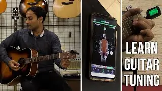 Tune Acoustic or Electric Guitar Using Mobile App or Digital Tuner - Urdu Hindi