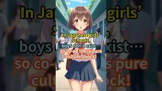 In Japanese girls&rsquo; schools, boys don&rsquo;t exist&hellip; so co ed life is pure culture shock！#shorts #school