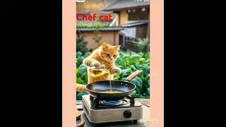 Chef cat  #viral #tranding #cooking #shorts