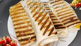 How to make chicken wrap at Home || Chicken Shawarma wrap Recipe|| chicken wrap 
