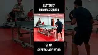 Butterfly Primorac Carbon Vs Stiga CyberShape Wood