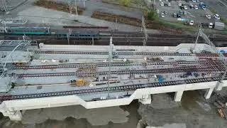 2023 12 13松山駅周辺高架工事空撮Ｖ１９