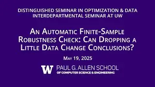 Distinguished Seminar in Optimization & Data: Tamara Broderick (MIT)