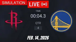 NBA LIVE! Golden State Warriors vs Houston Rockets | February 14, 2026 | 2026 NBA Season Live 2K