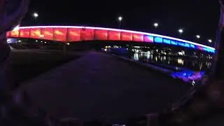Belgrade Night on a Bicycle, Savski kej, Beograd na vodi, splavovi