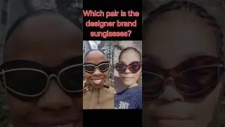 Designer sunglasses Dupe.  Can you tell which is the $13 pair? #beachvibes #amazonfinds