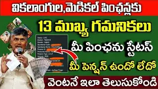 మీ పింఛన్ స్టేటస్ ఇలా చెక్ చేసుకోండి|how to check ntr bharosa pensions status in mobile|ap pensions|