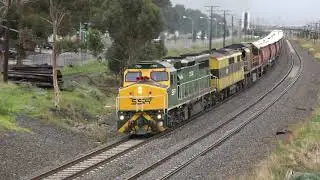 4K - 12 Australian Trains, Grain Trains, Container Trains, Light Engines, Freight Trains.