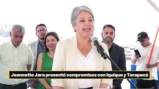 Candidata Presidencial Jeannette Jara visitó Iquique y presento los diez compromisos con la región