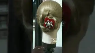 Bun hairstyles #bun #party looks #short