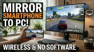 Mirror Your Smartphone Screen to Your PC! (Wireless & No Programs)
