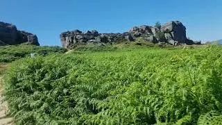 4K Ilkley Moor Walking Tour: Yorkshire's Bronte Landscape [Meditative Soundscape & Ruins] (No Music)