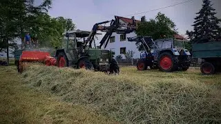 FarmVlog |  Heu pressen mit 80er Jahre Technik... [4K]