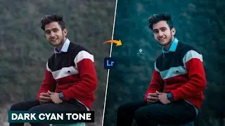 Lightroom Mobile Dark Cyan Colour Tone Tutorial + Autodesk Face Smooth - Rohit RG Editz