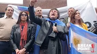 Javier Milei en Belgrano:
