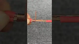 How to twist a 7-strand wire securely and neatly. #short #diy