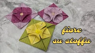 Splendido fiore su stoffa - tutorial