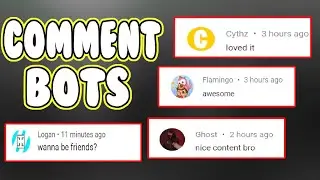 Comment Bots On YouTube