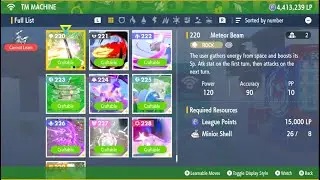 Pok&eacute;mon Scarlet and Violet - How to Craft TM 220 (Meteor Beam) using TM Machine