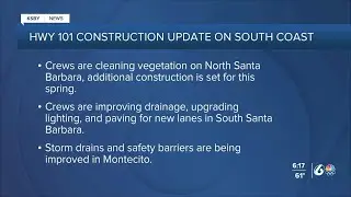 Construction updates on South Highway 101