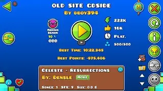 Old Site GDSide (Demon) 100% All Coins - Geometry Dash 2.2