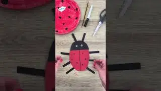Need a Simple Paper Plate Lady Bird Craft? 🐞#ladybird #crafts