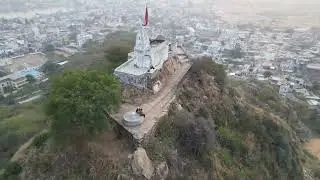 India - Pushkar - Gayatri Mata Temple Aerial 360 degree view