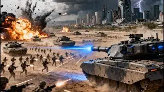merciless attack : thousands of tanks move under a hail of bullets