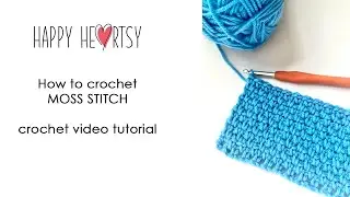 How to crochet Moss Stitch