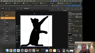 laser cut cat Pencil Holder in linearity curve tutorial