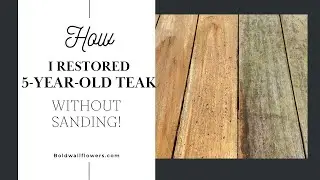 How I Restored 5-Year-Old Teak Without Sanding | Starbrite Teak Cleaner & Sealer Review