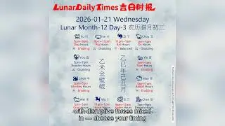 Lunar Calendar Insights | January 21, 2026 | Auspicious Hours & Daily Wisdom by Lunar Daily Times