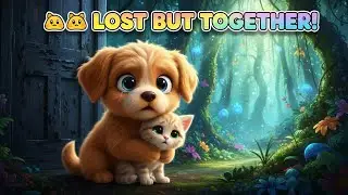 Doggy & Cat&rsquo;s Jungle Adventure 🐶🐱 | Cute Friendship Story for Kids | 3D Cartoon