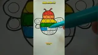 Amazing colouring pop it #shorts #art #art #draw #drawing #painting