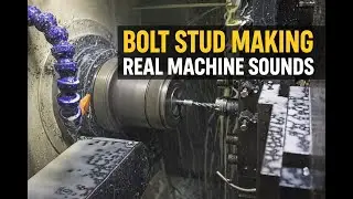 Bolt Stud Manufacturing on CNC Screw Machine | Real Machine Sounds