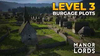 🔴Town Upgrade Push: Level 3 Burgage Plots | Manor Lords LIVE