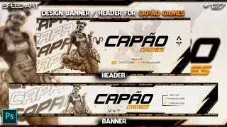# 127 Speed ​​Art - How to Make Banner / Header for Cap&atilde;o Games - by: XVZ Designs / Photoshop