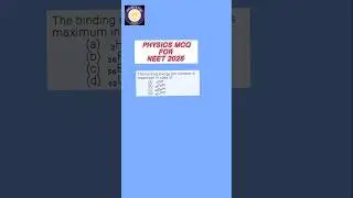NEET 2025 daily Physics MCQ practice by J Akhter Sir#Binding Energy#youtubeshorts