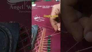 hanging work #all#aari #work #design #trending #shorts #video #blouse #design #